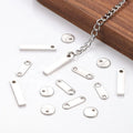 Designer Women's Accessories Custom Logo Labels Free Metal Plate Labels Steel Stainless Steel Findings for Jewelry Making DIY