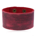 Wholesale Vintage Simple Wide Genuine Leather Bracelet Retro Fashion Bangles for Men