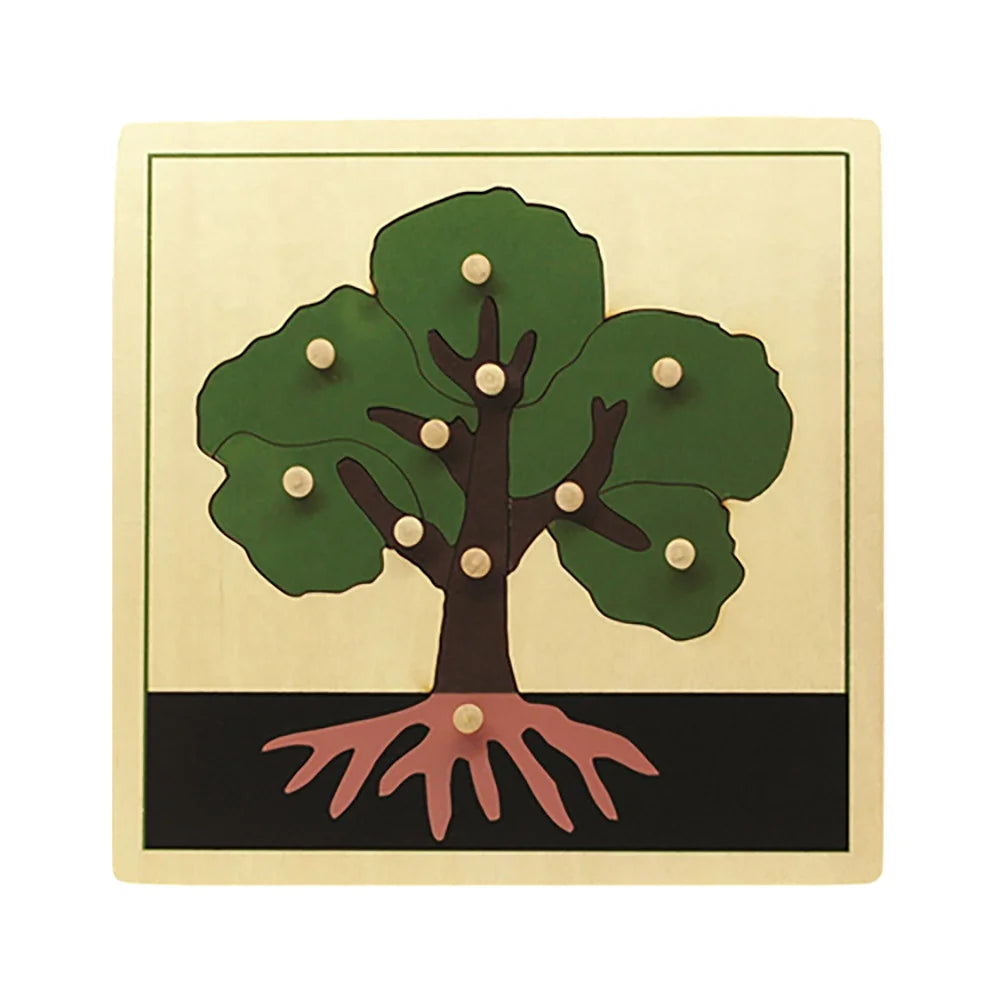 Wooden Tree Puzzle Preschool Montessori Puzzle Tree Jigsaw Montessori Wooden Toys montessori toys