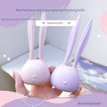 2Pcs Foldable Cute Rabbit Stainless Steel Eyebrow Trimming Razor Easy-to-Use Woman's Shaver Facial Lip Leg Hair Removal Storage