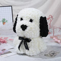 INUNION Artificial Custom Rose Dog Preserved Rose Rose Bear Dog and Box for Pretty Gift Valentine's Day