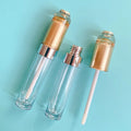 LZ Pack Small MOQ 100PCS Gold Top Clear Liquid Lipstick Packaging Custom Private Label 6ml Empty Lipgloss Tubes