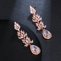 ROMANTIC Cubic Zirconia Dangle Earrings Rhinestone Wedding Earrings for Women