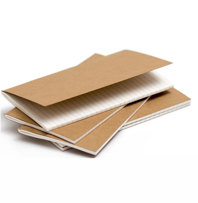 Motivational Bujo Journal A5 Sadding Stitching Cover Kraft Paper Notebook for Kids Students