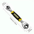 12 Corners 360-Degree Rotating Head Carbon Steel Torque Wrench Auto Repairing Ratcheting Double-End Multifunctional Magnetic MegaBDM
