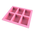 Rectangle Silicone Soap Molding Kit with Removable Logo OPP Bag Packed