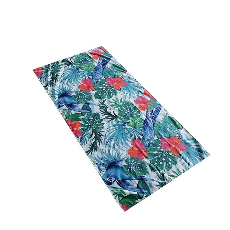 Customized Printed Sublimation Microfibre Quick Dry Beach Towel with Logo Summer Sand Beach Hotel Resort Towel