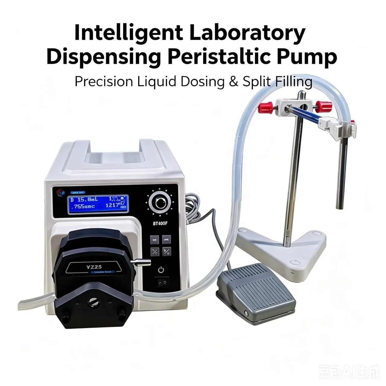 Landto Intelligent Laboratory Dispensing Peristaltic Pump Split Filling Precision Small Volume Dosing