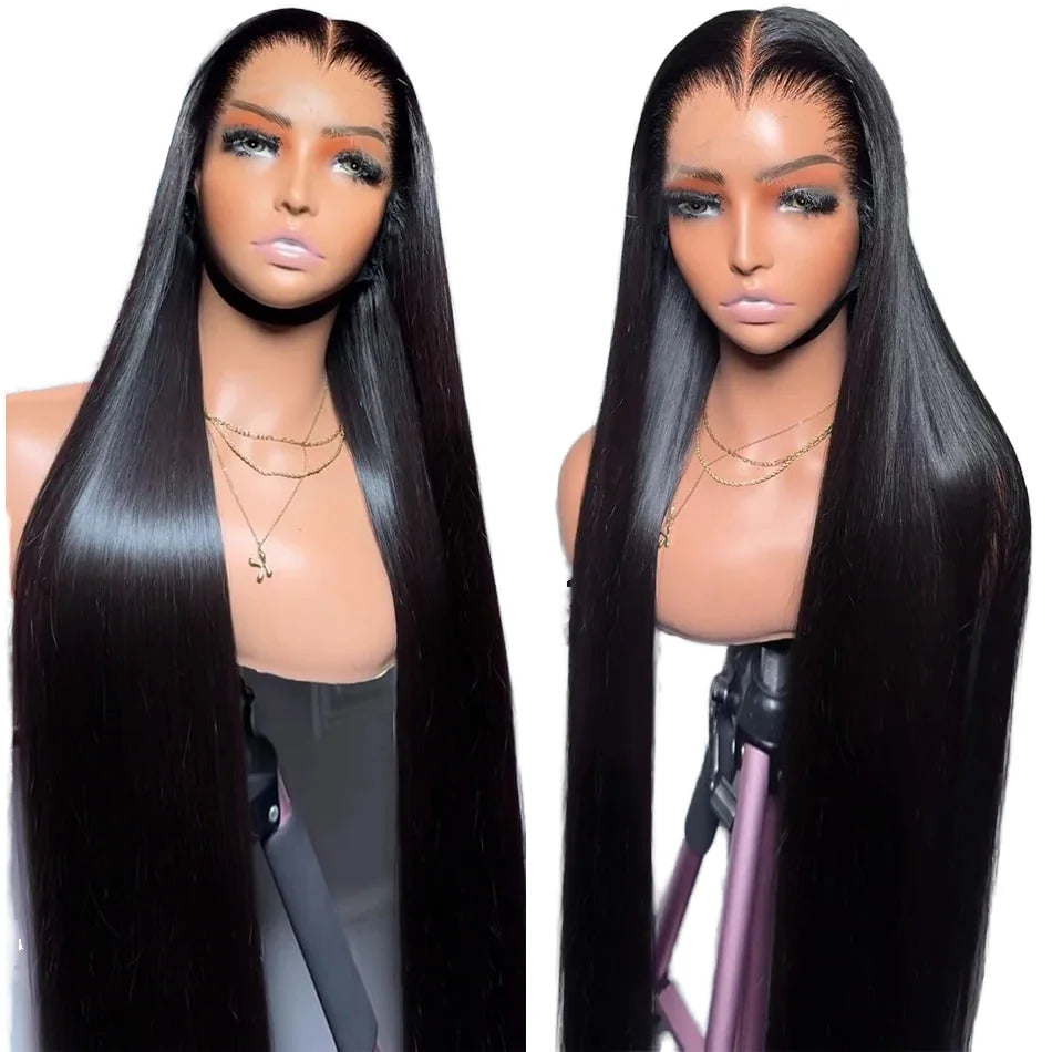 Wholesale 100% Raw Vietnamese HUMAN HAIR Bone Straight Lace Frontal Wig Remy Hair 210% Density Brazilian Human Hair Wig