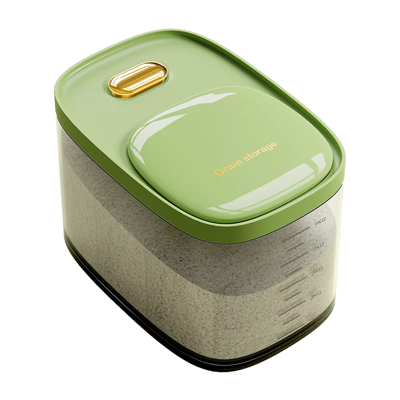 Moisture Proof Cereal Rice Dry Food Storage Large Capacity 5 9 Kg Storage Rice Bucket Grain Dispenser with Lid Measuring Cup