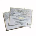 Custom Thank You Cards for Wedding or Birthday Thank You Cardsbusiness Card