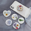 Irregular Round Heart Phone Grip Resin Mold on Top Phone Socket Silicone Mold