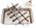 Bakeware High Carbon Steel Coating Fast Heat Conduction Removable Non Stick Brownie Baking Pan with Built-In Slicer Cutter