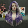 Celebrity 26 Inch Transparent Lace Front Synthetic Wigs Natural Wave Light Color Heat Resistant Lace Frontal Wigs