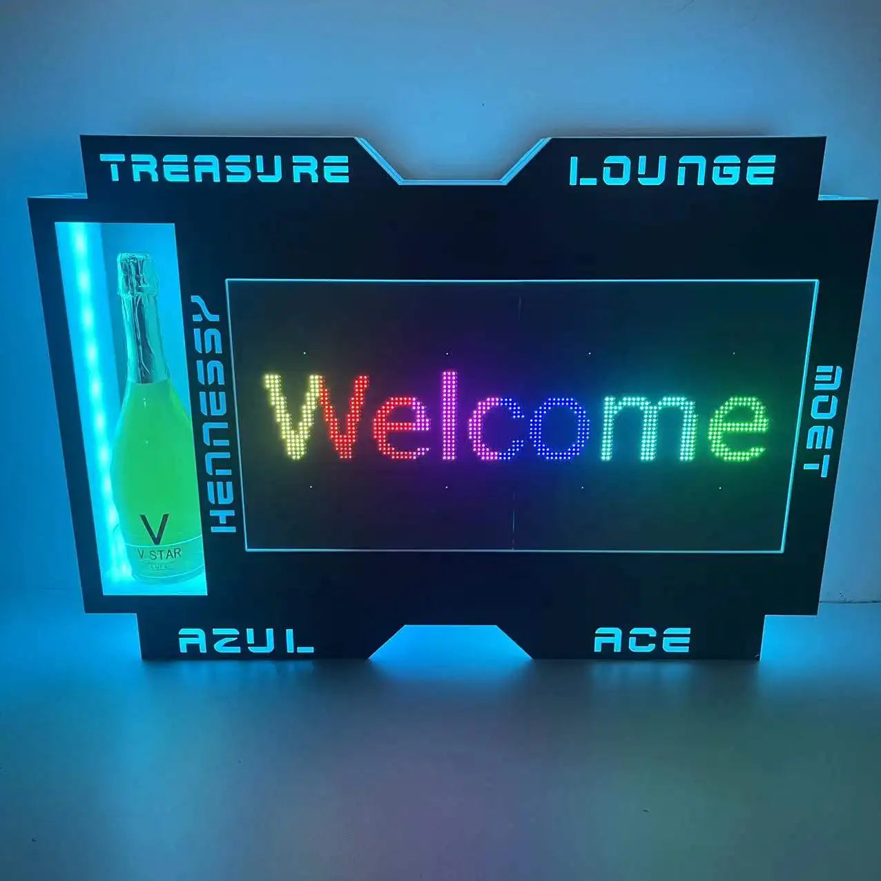 Digital Billboard Led Display Board Bottle Presenter Programmable Digital WIFI Controlled Screen Message Board