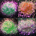 Wholesale Rainbow Color Glitter Mix Iridescent Color Shifting Chunky Glitter Powder for Nail Art Tumblers Craft Slime