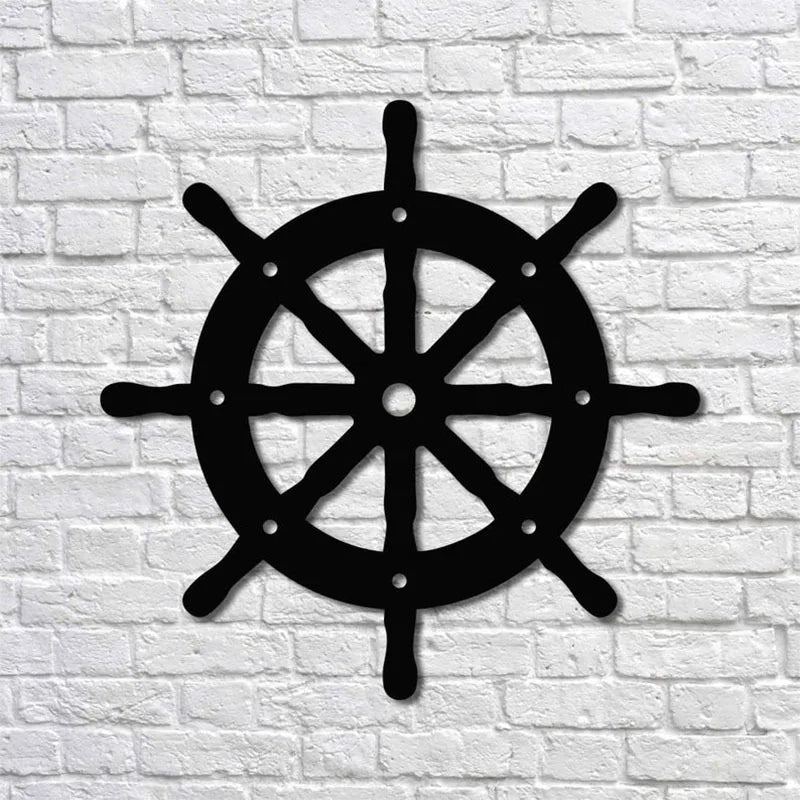 Viking Sailor logo Iron Silhouette Decor WJD61 Mural Metal Sign Wall Decor