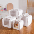 Chinese Manufacturers Wholesale Paper Material Birthday Party Gift Package Yiwu Retail White Cardboard 6 Inch Cake Box for Sales