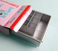 Digital Letter Movable Type Cake Mold square Cake Plate DIY Household Baking Aluminum Cake Mold