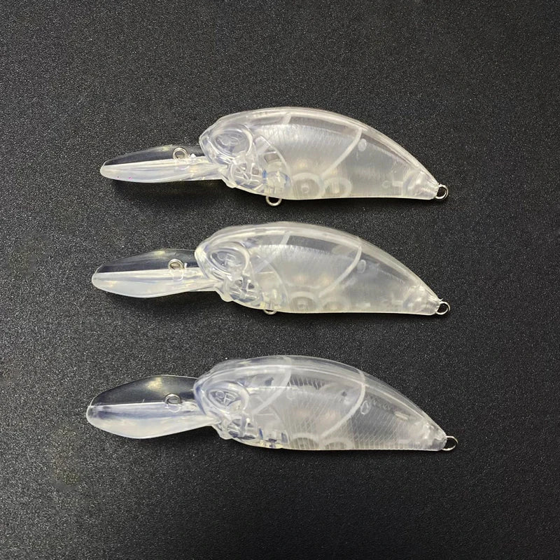 Wholesale Topwater Unpainted Deep Diving Crankbait Hard Artificial Bait 16g 87mm Floating Lures Bass Trout Fishing Blank Lure