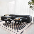 Faux Silk Long Hair  Microfiber Simple  Geometric  Fashion Cashmere Carpets and Rugs for Living Room and Bedroom