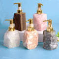 Natural Handmade Soap Empty Dispenser Pump Gemstone Crystal Bottle