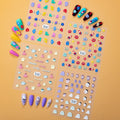 5D Custom Nail Decals With Tweezers 5D Self-Adhesive DIY Nail Art Decoration Summer Fruit Nail Sticker Fruit Decals