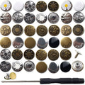 WYSE Custom Logo Brass Jeans Buttons and Rivets Denim Garment Metal Button for Jeans and Clothing