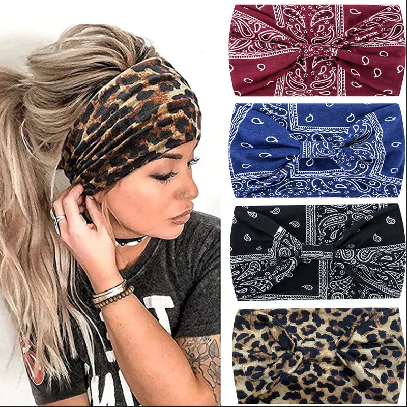 TongLing European American Wide Yoga Long Hug Headwrap Original Headbands for Women Wear