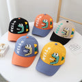 3-8Y Boys Girls Children Dinosaur Pattern Print Baseball Cap Hip-hop Cap Kids Sun Sport Caps Adjustable