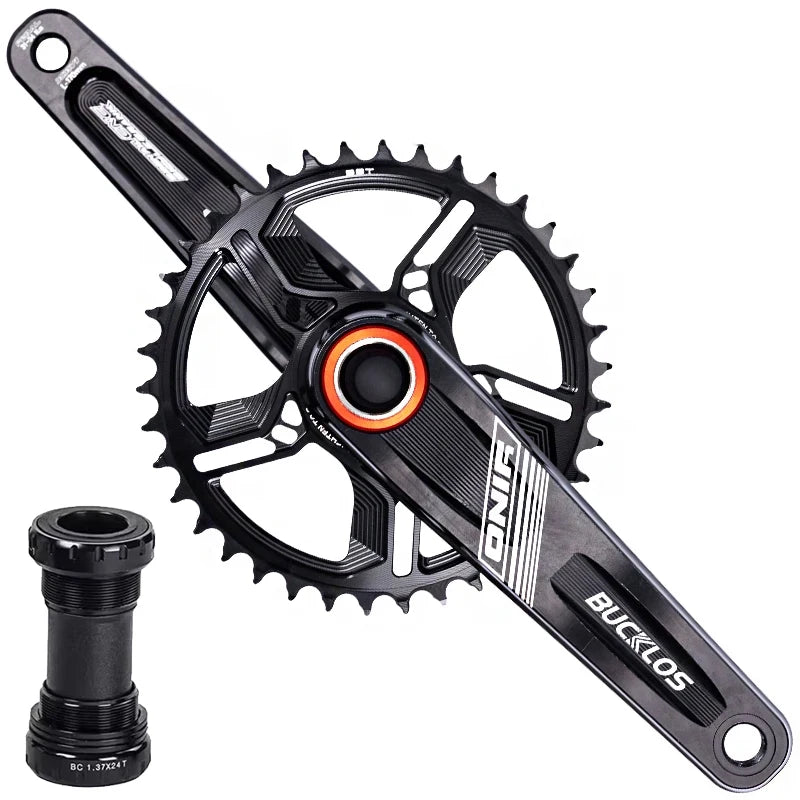 BUCKLOS 32/34/36/38T  Crankset 8/9/10/11S MTB Crankset with BB High Strength Aluminum Crank Set Bicycle Parts