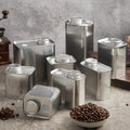 Custom Tinplate Cans With Valve Empty Coffee Bean Tea Tin Metal Can Coffee Packaging