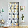 Factory Direct Sale Nordic Style Geometric Pattern Door Curtain Blackout Printed Door Curtain for Kids Room Bedroom