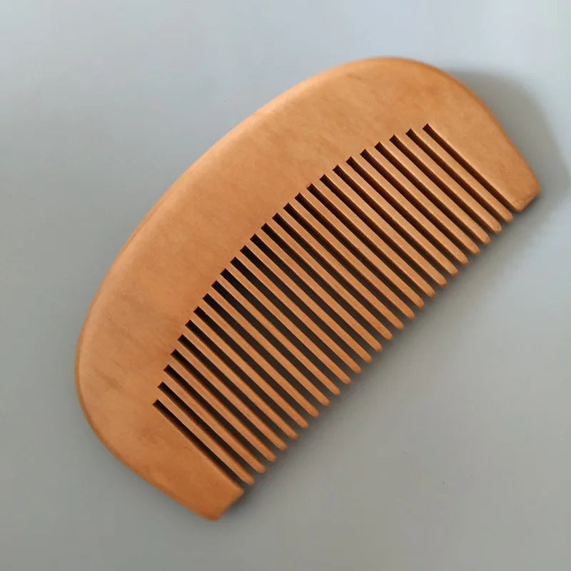 Dishi Beard & Mustache Combs Hot Sale Natural Wood Custom logo Beard Comb MegaBDM