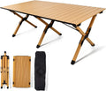 WOQI New Design Outdoor Portable Lightweight Egg Roll Camping Table with Carrying Bag