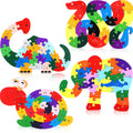 Alphabet Jigsaw Puzzle Building Blocks Animal Wooden Puzzle Wooden Alphabet Puzzle Snake Elephant Dinosaur Snail Number Blocks