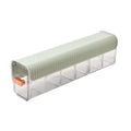 Transparent Plastic Wall-mounted Storage Box 6 Slots Detachable Dividers for Underwear Socks Bras Panties Organization Wardrobe