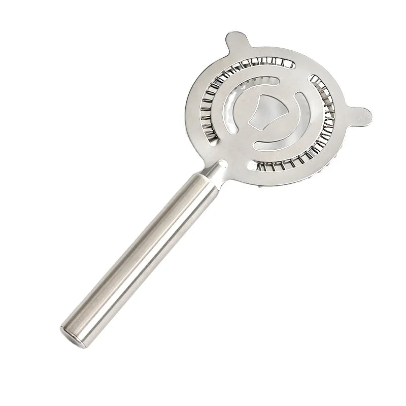 Two Prong Stainless Steel Cocktail Strainer Metal Bar Straining Tool for Bartenders and Mixologists