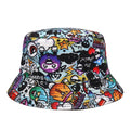 Hot Sale 2023 Custom Made Floral Cotton Wide Brim Foldable Print Bucket Hat Double Sided Fisherman Cap