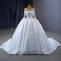 Jancember 231115 Luxury Ball Gown Illusion Bridal Wedding Dresses for Women