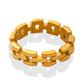 Factory Hot Sale Fashion Stainless Steel  Gold Plated Stacking Rings for Women