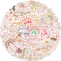 50pcs Thanks for Inspirational Words Series Graffiti Stickers Packs for Motorcycle Suitcase Guitar Notebook Wholesale