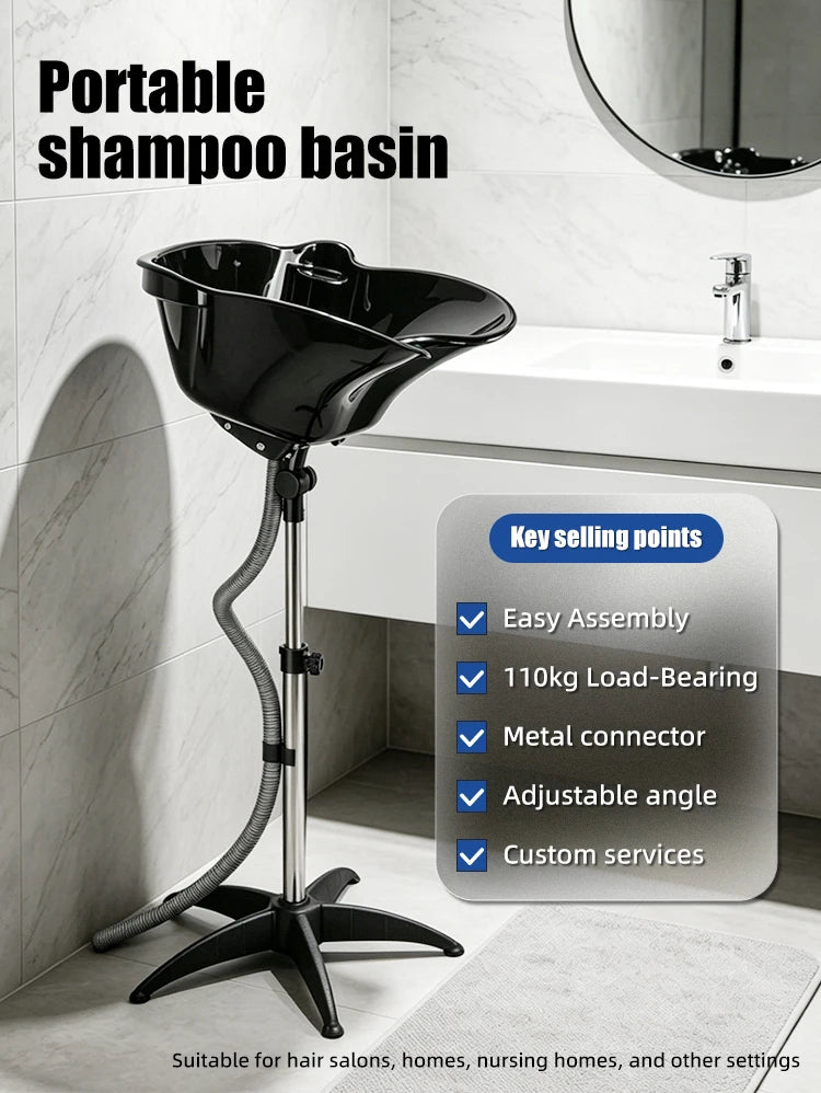 Barber Shop House Salon Furniture Portable Hairdressers Shampoo Basins