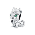 Factory Cute Dragon Charms Fit Charm Bracelets 925 Sterling Silver DIY Beads Accessories Jewelry for Women SCC2720
