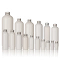 10 15 20 30 50 60 80 100 120 150 200 250 300 450 500 1000ML  White Bottle with Aluminum Cap Custom Cheap  Hdpe  Plastic Bottle