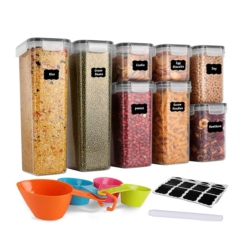 Hot Selling  Kitchen 8pcs Set Food Storage Container Storage Boxes & Bins Eco-friendly Food Container Box with Lid