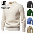 Clearance Sales Vintage Men Knitted Sweater - Autumn Winter Warm Thick Loose Pullover Round Neck Casual Top (OEM/ODM)