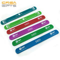 2026 Hot Sale New Design Promotional Reflective Silicone Slap Wristband Bracelet Low MOQ  for Brand Activity