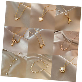 Fashion Jewelry Necklace for Women Retro Personality love Collarbone Chain Temperament Ins Style Pendant
