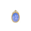 Heizun Factory Silver Jewelry Factory OEM Design Carved Cammeo Pendant Necklace for Royal Wedding Party
